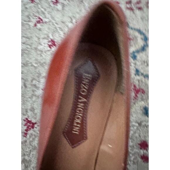 Vintage Enzo Angiolini Eadanette Brown Leather Low Loafer Pumps Heels Size 8.5 - Picture 10 of 12